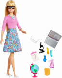 Set de joaca, Barbie - Mobilier cu papusa profesoara
