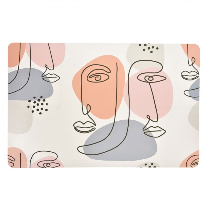 Suport Farfurii PP, Model Abstract, Multicolor, 43.5x28.5cm