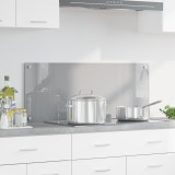 vidaXL Contrablat bucătărie gri deschis 100x40x0.6cm sticlă securizată