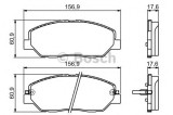 Set placute frana,frana disc KIA SORENTO II (XM) (2009 - 2015) BOSCH 0 986 494 227
