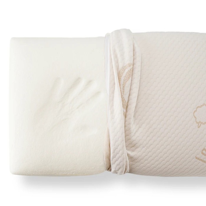 Perna Memory Foam Tricot Wool (Lana) 40x70 cm