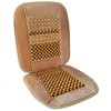 Husa Scaun Auto RoGroup cu Bile Lemn, Bej, Universala, Masaj, Ventilatie, 90x44cm