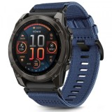 Curea Techsuit W070 pentru Garmin Watch Fenix / Forerunner / Approach Series, 22mm, Bleumarin