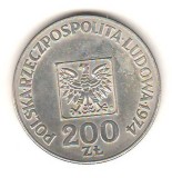 SV * Polonia 200 ZLOTI 1974 * ARGINT * - AUNC, Europa