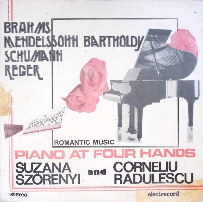 Disc vinil, LP. LUCRARI PENTRU PIAN LA PATRU MAINI-Suzana Szorenyi, Corneliu Radulescu-264255