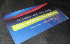 Acreditare Parking Steaua ASA Targu Mures 15.8.2015 bilet Fotbal Romania foto