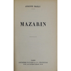MAZARIN par AUGUSTE BAILLY , 1935, PREZINTA HALOURI DE APA *