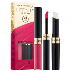 Ruj de buze rezistent la transfer Max Factor Lipfinity, 024 Stay Cheerful, 2.3 ml + 1.9 g foto