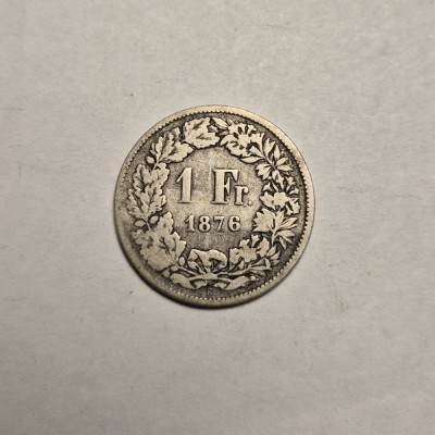 Elvetia 1 Franc 1876 foto