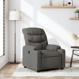 Gossi fotoliu rabatabil, gri inchis, material textil