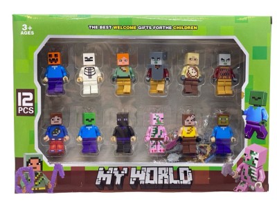 Set figurine de jucarie oameni minecraft BlockHeroes foto