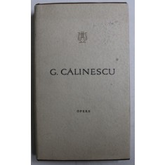 OPERE, VOL. I, CARTEA NUNTII de G. CALINESCU , 1965