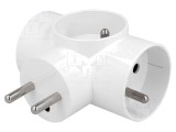 Conector Alimentare AC Splitter 3x Soclu 250V