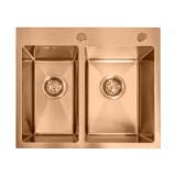 Chiuvetă inox Toby BRUSH COPPER