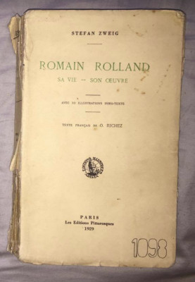 Romain Rolland: sa vie, son oeuvre: avec 10 illustrations hors texte/ St. Zweig foto