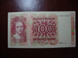 NORVEGIA 100 KRONER 1984 EXCELENTA