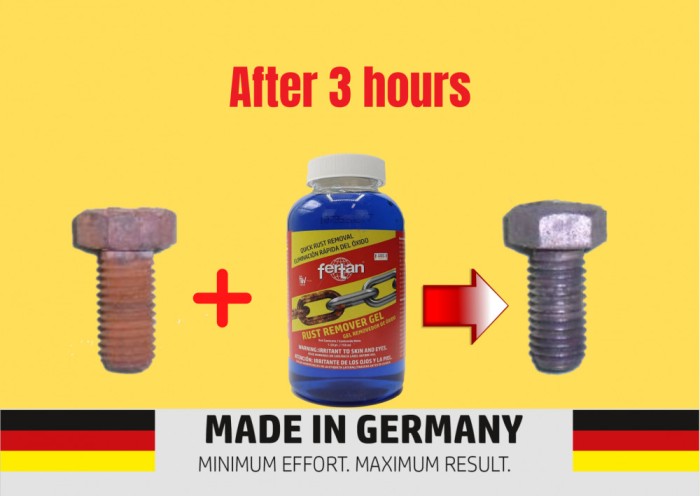 Gel de curatat, &icirc;ndepărtat rugina, coroziunea de pe metal, gresie Fedogel 750 ml
