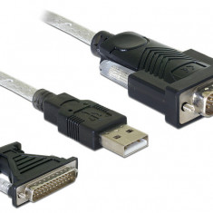 ADAPTER USB 2.0 > 1 X SERIELL DB9 + ADAPTER DB25 61308 DELOCK