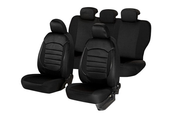 Huse scaune cu insertii piele dedicate VW POLO (2002 - 2009)