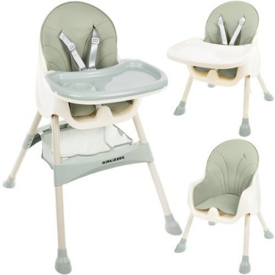 Scaun de masa Kruzzel multifunctional 3in1,greutate maxima 20 kg,varsta +6 luni - Verde foto