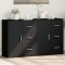 vidaXL Dulapuri, 2 buc., negru, 60x31x70 cm, lemn prelucrat 3276554