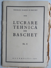 Lucrare tehnica de baschet nr.8/1970 foto