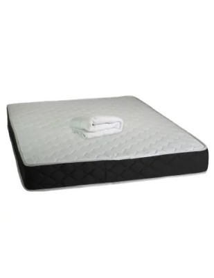 Set Saltea cu arcuri, Superortopedica Luna 160x200x20 cm, plasa de arcuri Bonell, sistem de aerisire perimetral, Saltsib plus pilota vara, microfibra, foto