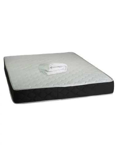 Set Saltea cu arcuri, Superortopedica Luna 160x200x20 cm, plasa de arcuri Bonell, sistem de aerisire perimetral, Saltsib plus pilota vara, microfibra,