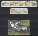Isle of Man 1994 - Păsări -- Observatorul Ornitologic din Calf of Man, Serie + Colita, MNH