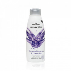 Gel de dus 100% vegan AROMATICS FREE cu parfum de flori de portocal si lavanda,