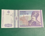 Bancnota 5000 lei 1993 necirculată seria 579533