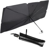 Cumpara ieftin Parasolar Auto de Tip Umbrela cu Izolatie Termica Reflectie Raze UV si Husa de Depozitare 135 x 70 - Glixicom
