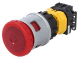 Comutator Siguranță IDEC 30mm 2 NC + NO LED Roșu