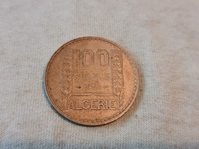 Algeria -100 francs 1952 . foto