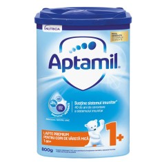 Lapte praf Aptamil NUTRI-BIOTIK 1+, 800 g, 1-2 ani, Nutricia