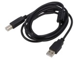 Cablu USB 2.0 A-B 1.8m Negru