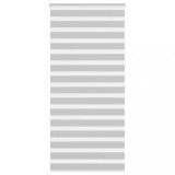 Jaluzea Zebra vidaXL Gri Deschis 95x200 cm, Latime Tesatura 90.9cm, Poliester, Montaj cu/fara Gaurire, Siguranta Copii