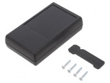 Carcasă universală ABS neagră 66mm x 110mm x 27mm, KRADEX