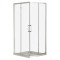 Cabină de duș cu ușă glisantă pătrată Apollo cu &icirc;nveliș Easy Clean, fără cădiță de duș
