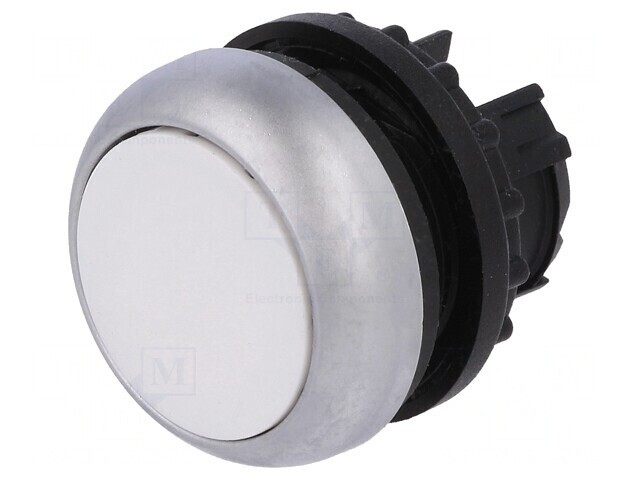 Comutator apăsare 22mm alb 2 poziții