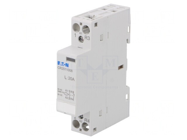 Contactor 2P 20A 8VAC NC NO