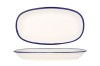 Rinart Placa de service - Blue Edge - Por&Aring;&pound;elan - 25x15 cm - set de 2