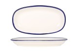 Rinart Placa de service - Blue Edge - Por&Aring;&pound;elan - 25x15 cm - set de 2