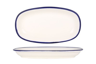 Rinart Placa de service - Blue Edge - Por&amp;Aring;&amp;pound;elan - 25x15 cm - set de 2 foto