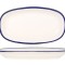 Rinart Placa de service - Blue Edge - Por&Aring;&pound;elan - 25x15 cm - set de 2