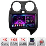 Navigatie Nissan Micra 2010-2014 Android radio gps internet 4+64 InCell Display 1K KIT-micra2010+EDT-E209-RK CarStore Technology