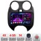 Navigatie Nissan Micra 2010-2014 Android radio gps internet 4+64 InCell Display 1K KIT-micra2010+EDT-E209-RK CarStore Technology