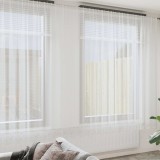 vidaXL Cortină din Dantelă cu perdele Alb 1200 x 280 cm Poliester 4107980
