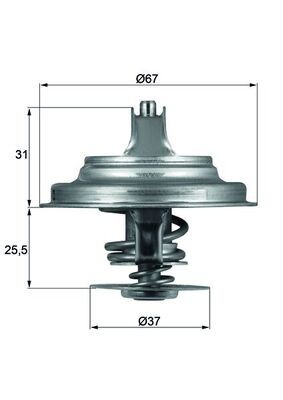 MAHLE TX 25 87D termostat,lichid racire