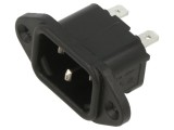 Conector Alimentare AC Soclu Tată 10A 250V IEC 60320